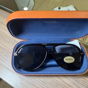 Lentes de Sol Fossil – Estilo Aviador Negro 🕶️