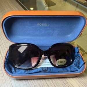 Lentes de Sol Fossil – Oversize Elegance Negro 🕶️